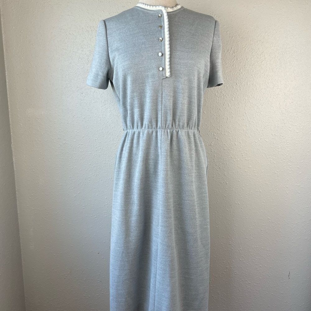 Short Sleeve Button Down Midi Dress Size 12 EUC